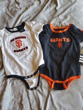 San Francisco Giants Set Of 2 Onesies Size 12 Months